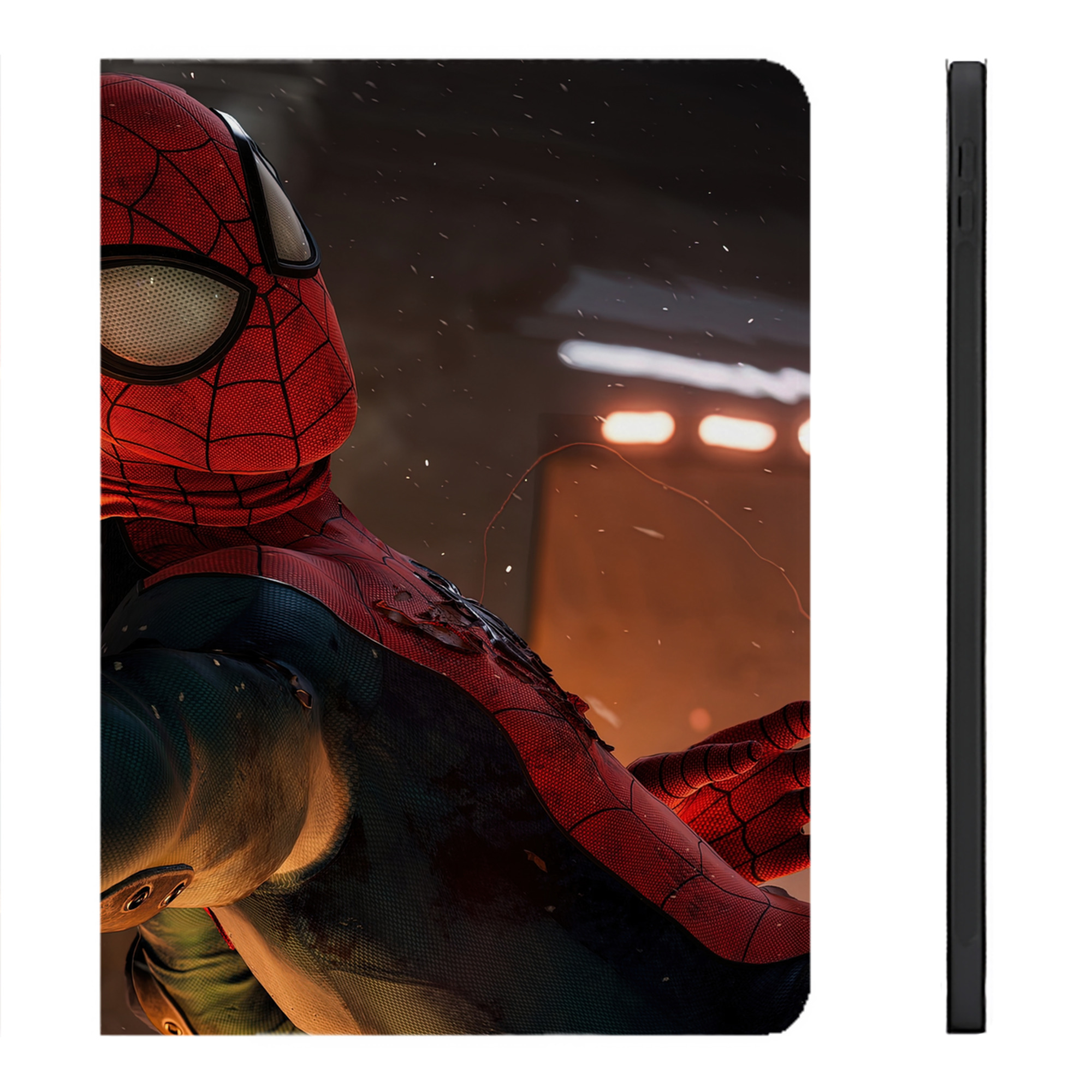 （画像用） Spider Man スパイダーマン IPadケース ペンホルダー付き ブックスタイルデザイン